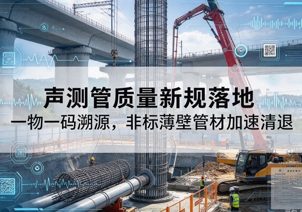 岑溪声测管质量新规落地，一物一码溯源，非标薄壁管材加速清退